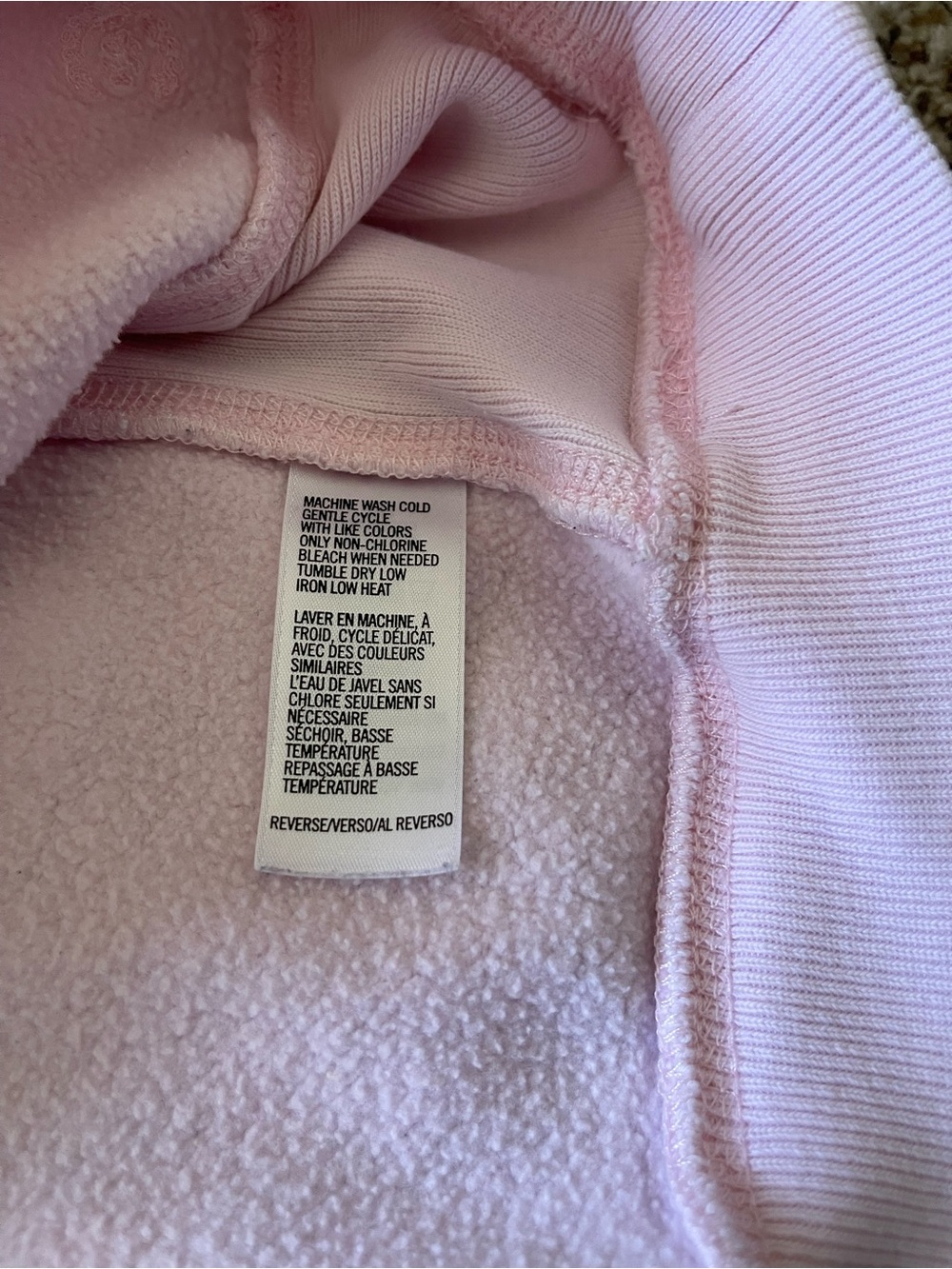 IZOD Golf Classix Pink V Neck Sweatshirt Small S Women's Raglan Pullover‎ Solid - Picture 10 of 12